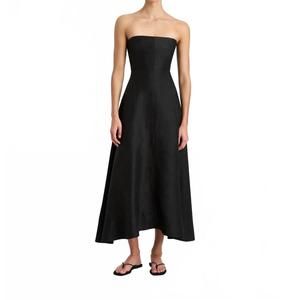 NEW BONDI BORN bormio strapless maxi dress in black